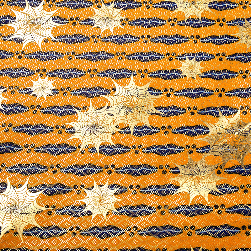 TMIE-06-6 Print Gold Bazin Tyg