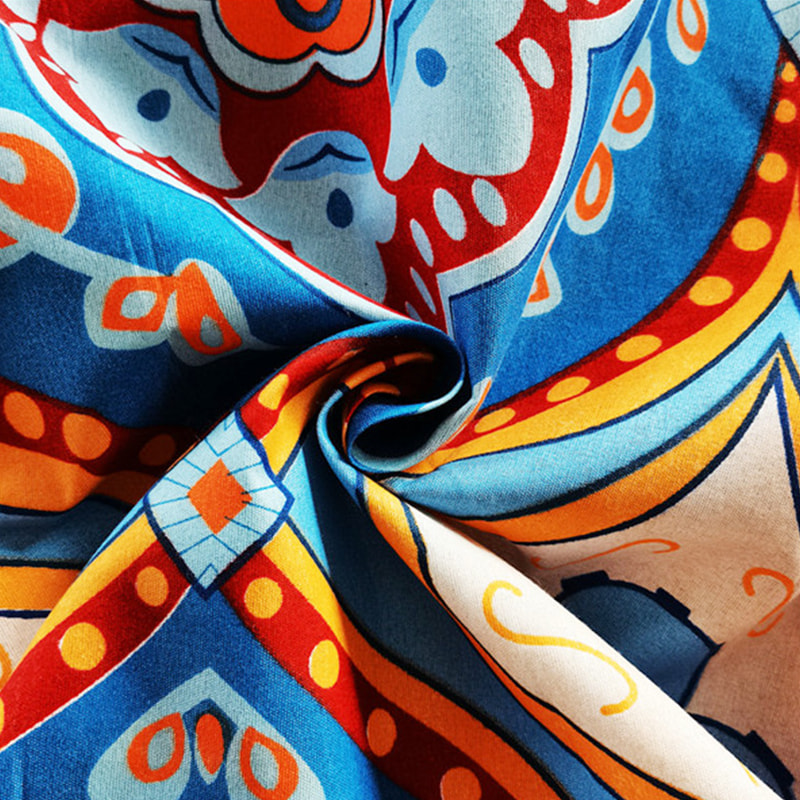 TMIE-10-6 80GSM Lättviktspigmenttryck Design Polyester Vanligt vävt lakantyg